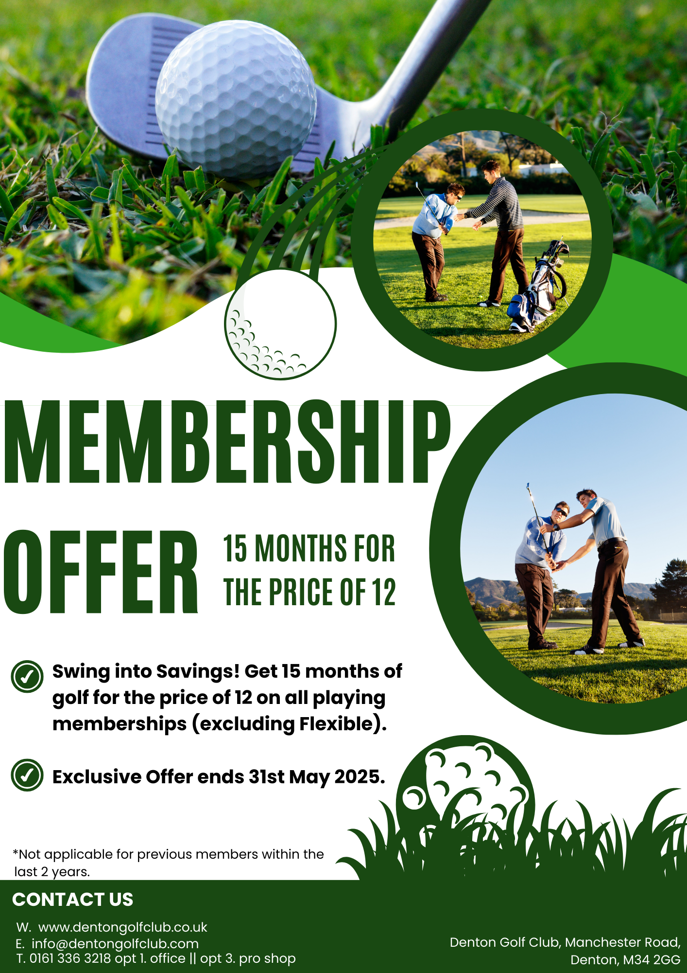 White And Green Modern Golf Lesson Flyer (32)