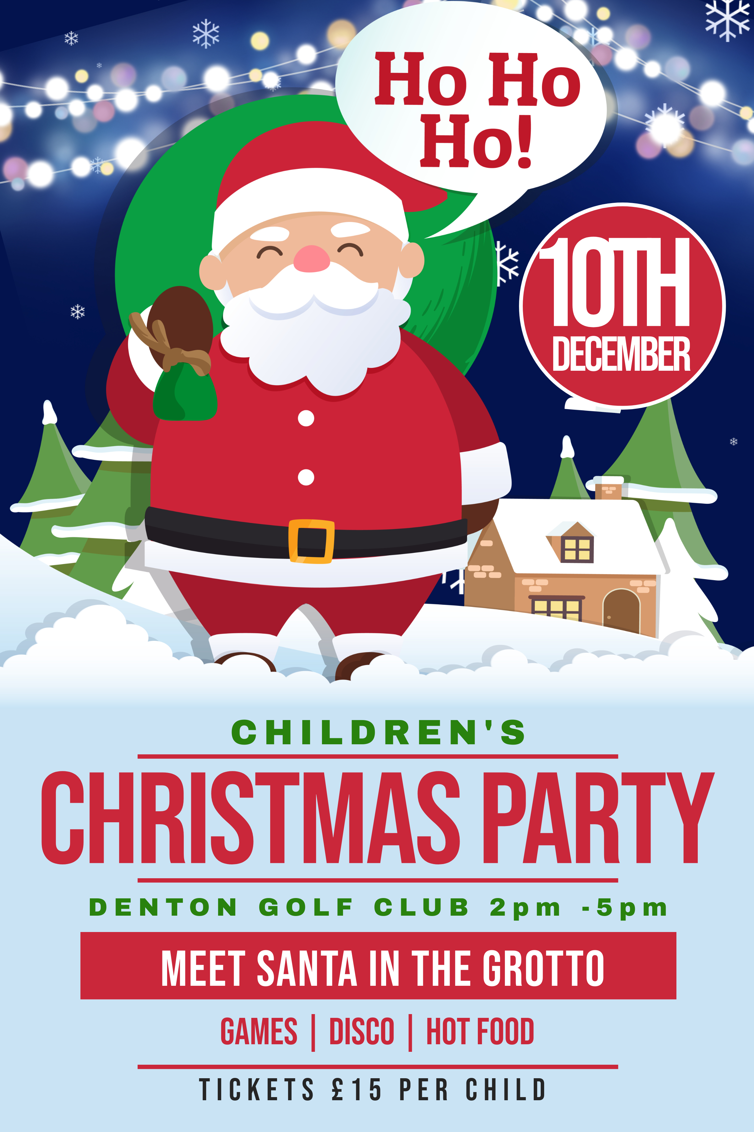 Kids Christmas Party Poster